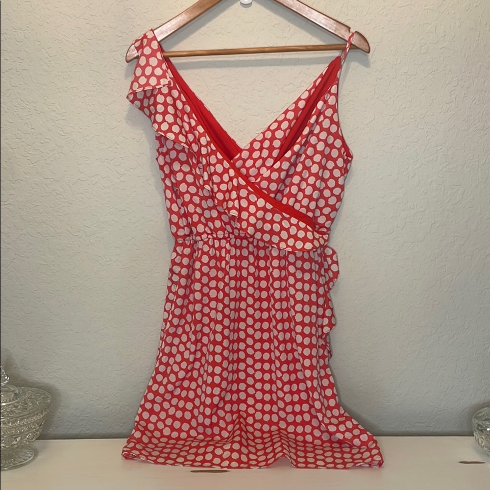 Collective Concepts Red Polka Dot Dress